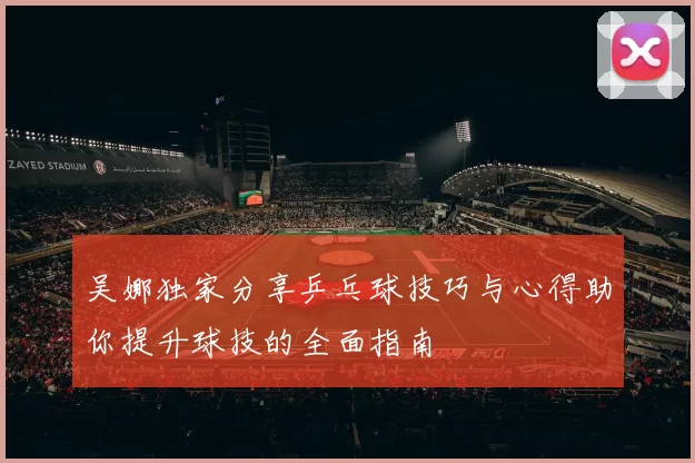 吴娜独家分享乒乓球技巧与心得助你提升球技的全面指南