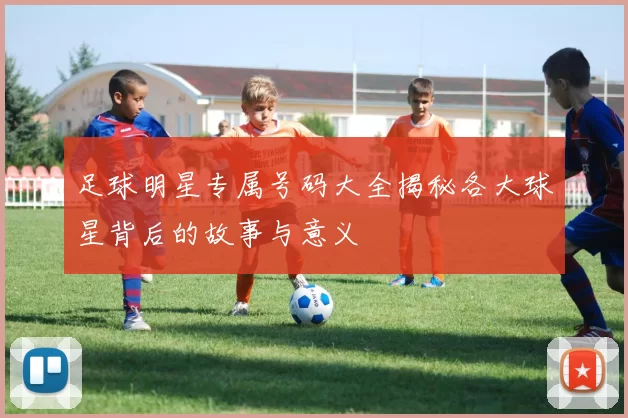 足球明星专属号码大全揭秘各大球星背后的故事与意义